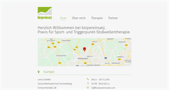 Desktop Screenshot of koerpereinsatz.com